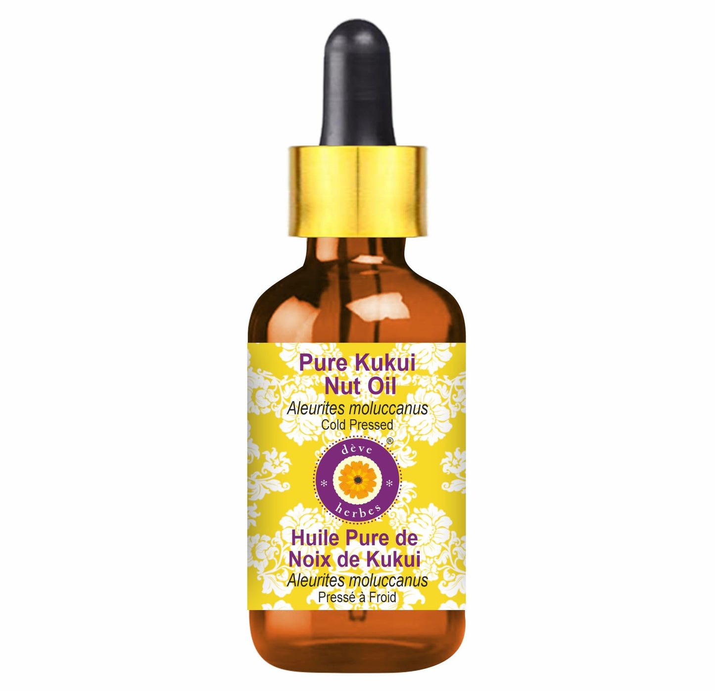 Deve Herbes Kumkumadi Face Oil with Glass Dropper – Saffron-Enriched Ayurvedic Oil 30ml