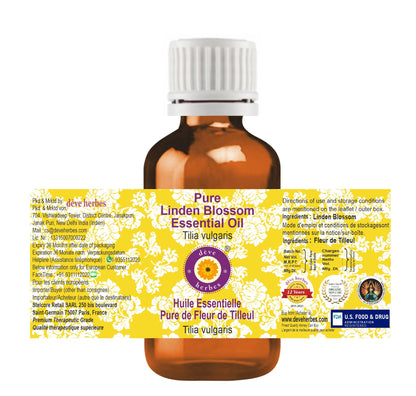 Deve Herbes Linden Blossom Essential Oil (Tilia vulgaris) – Steam Distilled 2ml
