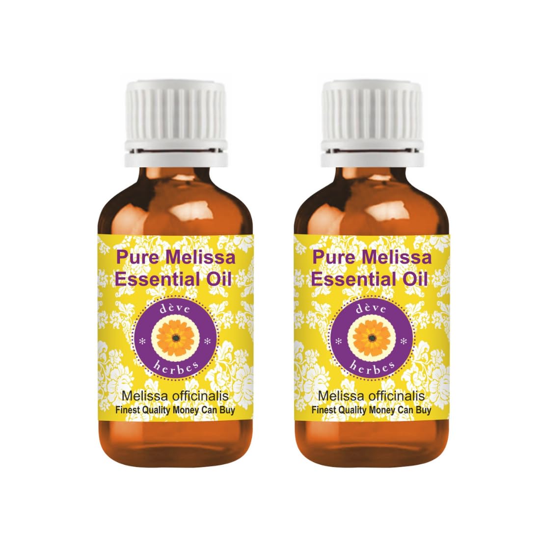 dève herbes Melissa Essential Oil – Pure, Steam Distilled, 10ml x 2