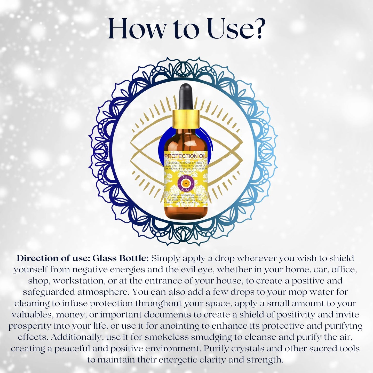 Deve Herbes Protection Oil – Essential Oil Blend for Negative Energies & Evil Eye (10ml & 5ml)