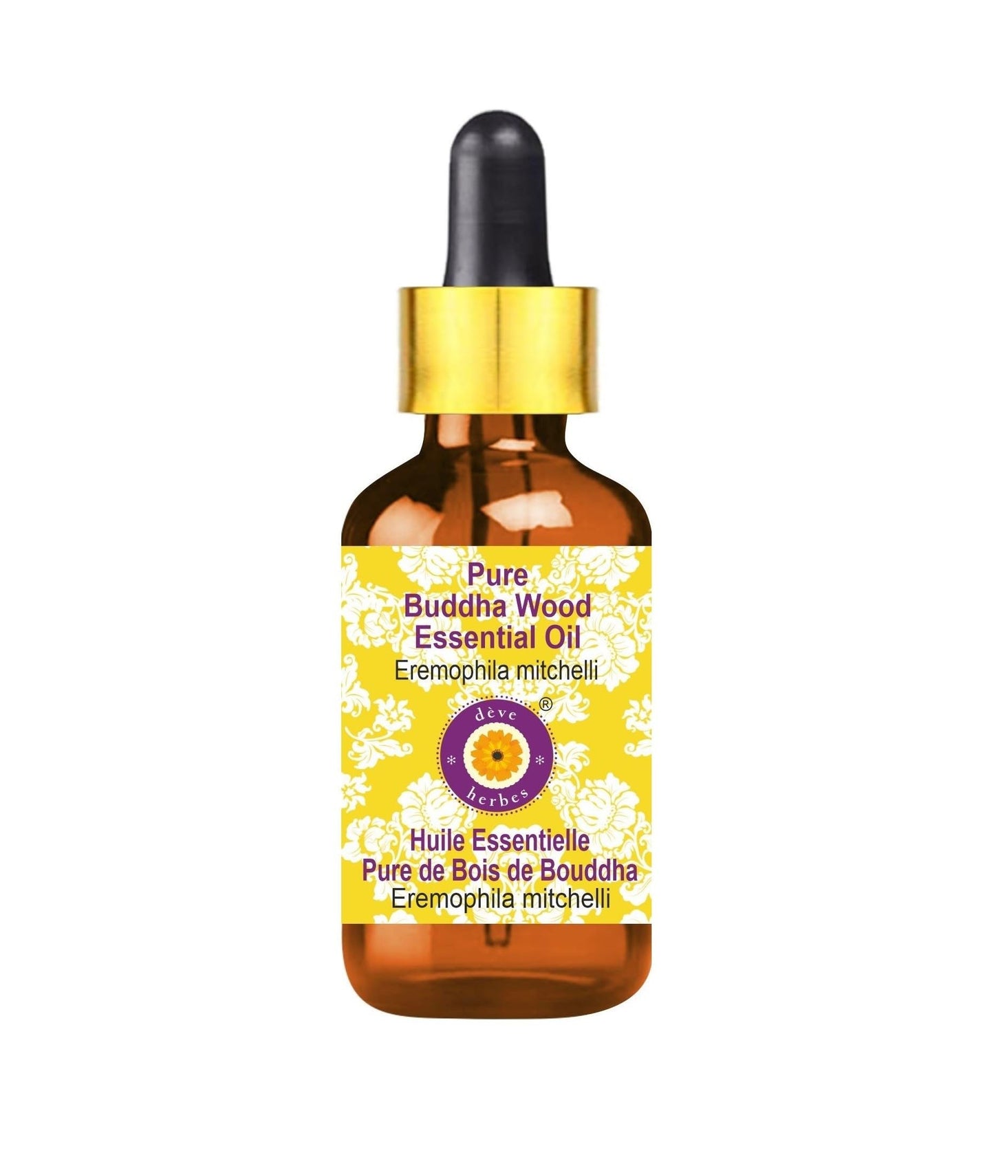 Deve Herbes Pure Buddha Wood Essential Oil (Eremophila mitchellii) – Steam Distilled, 5ml with Glass Dropper