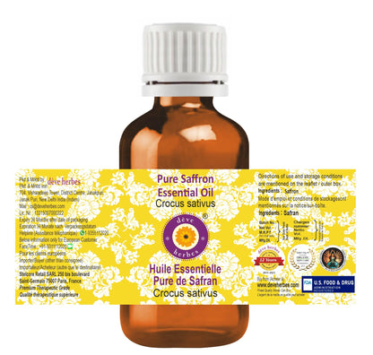 dève herbes Saffron Essential Oil (Crocus sativus) - Pure 10ml