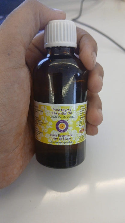 Deve Herbes Pure Styrax Essential Oil (Liquidambar styraciflua L) – Steam Distilled, 10ml