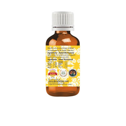 dève herbes Sweet Wormwood Essential Oil (Artemisia annua) 10ml - Pure, Steam Distilled