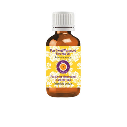 dève herbes Sweet Wormwood Essential Oil (Artemisia annua) – Pure, Steam Distilled 30ml (1 oz) for All Skin Types