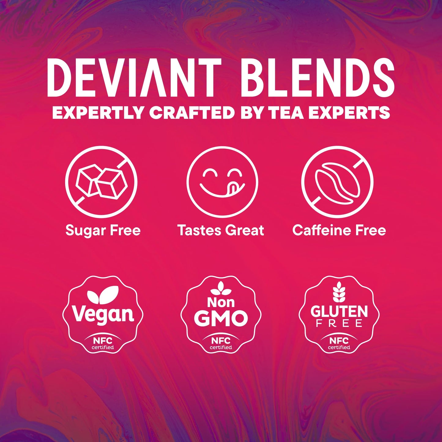 Deviant Blends Libido Booster Tea for Women – Aphrodisiac Herbal Tea with Horny Goat Weed, Fenugreek, Butterfly Pea Flower & Hibiscus – Sugar Free & Gluten Free – 14 Servings
