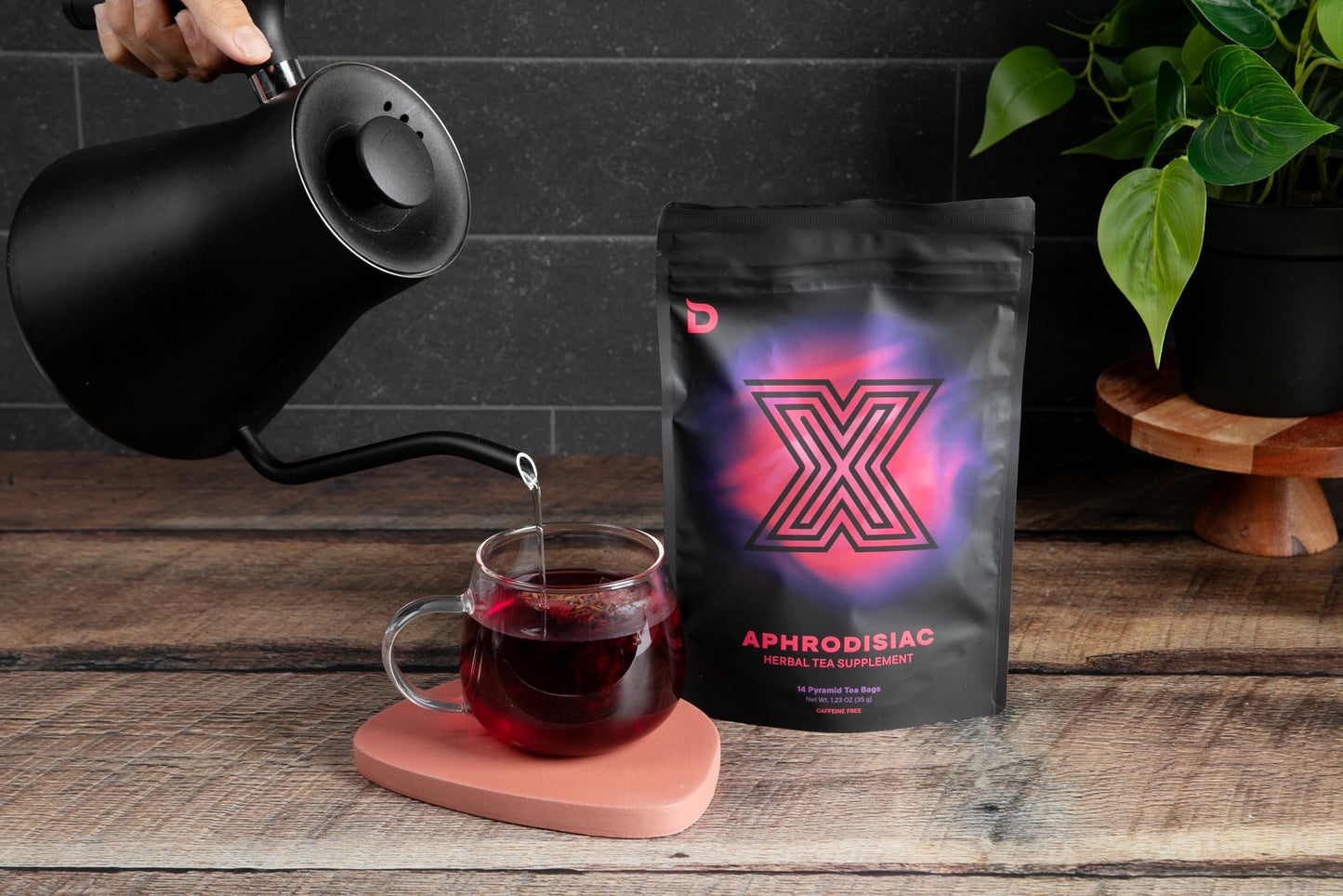 Deviant Blends Libido Booster Tea for Women – Aphrodisiac Herbal Tea with Horny Goat Weed, Fenugreek, Butterfly Pea Flower & Hibiscus – Sugar Free & Gluten Free – 14 Servings