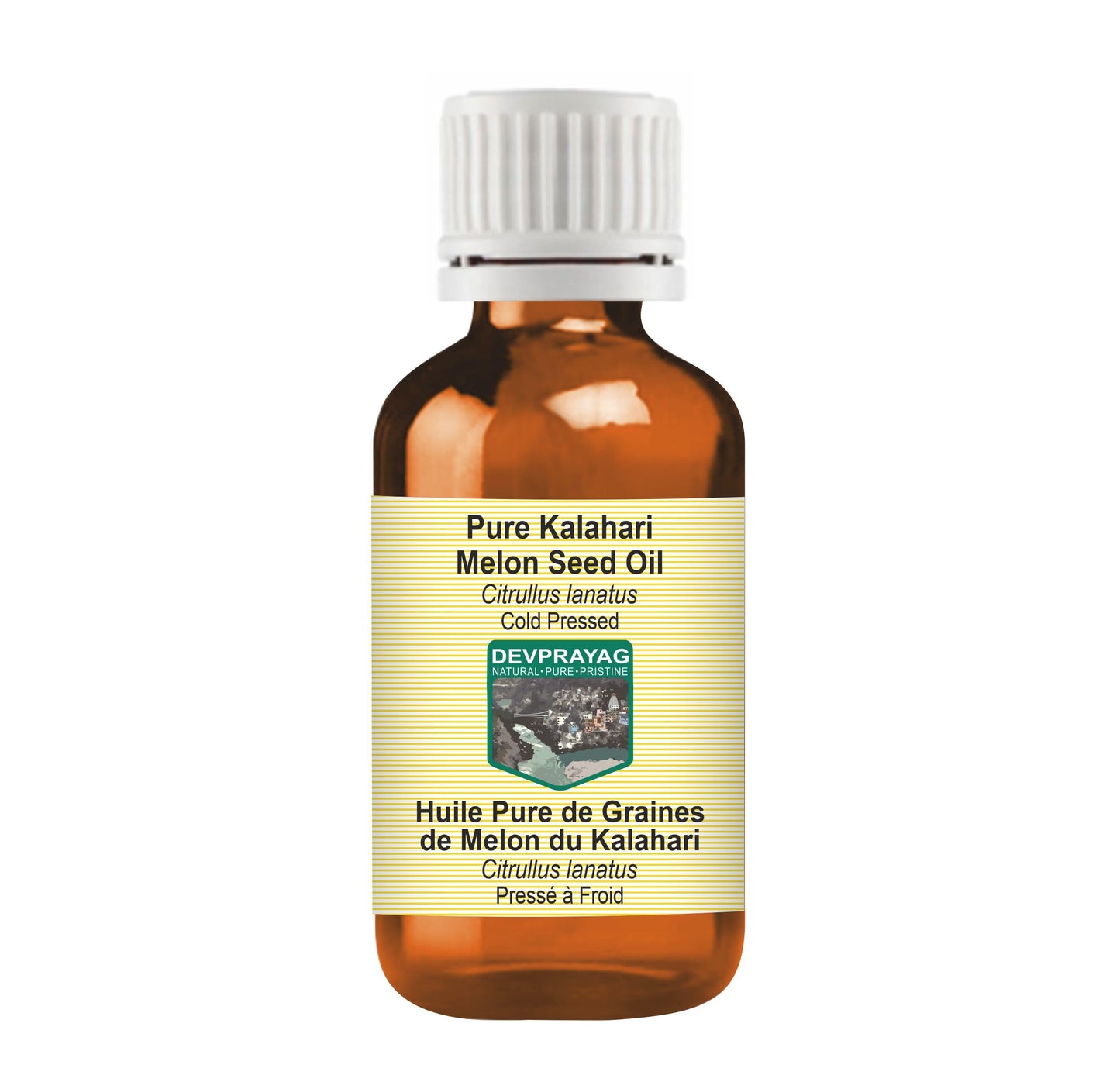 DEVPRAYAG Kalahari Melon Seed Oil – Cold-Pressed Carrier Oil for Hair & Skin (30ml)