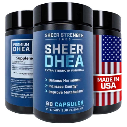 DHEA 100mg for Men | Pure DHEA for Strength & Hormone Balance – USA 60 SV