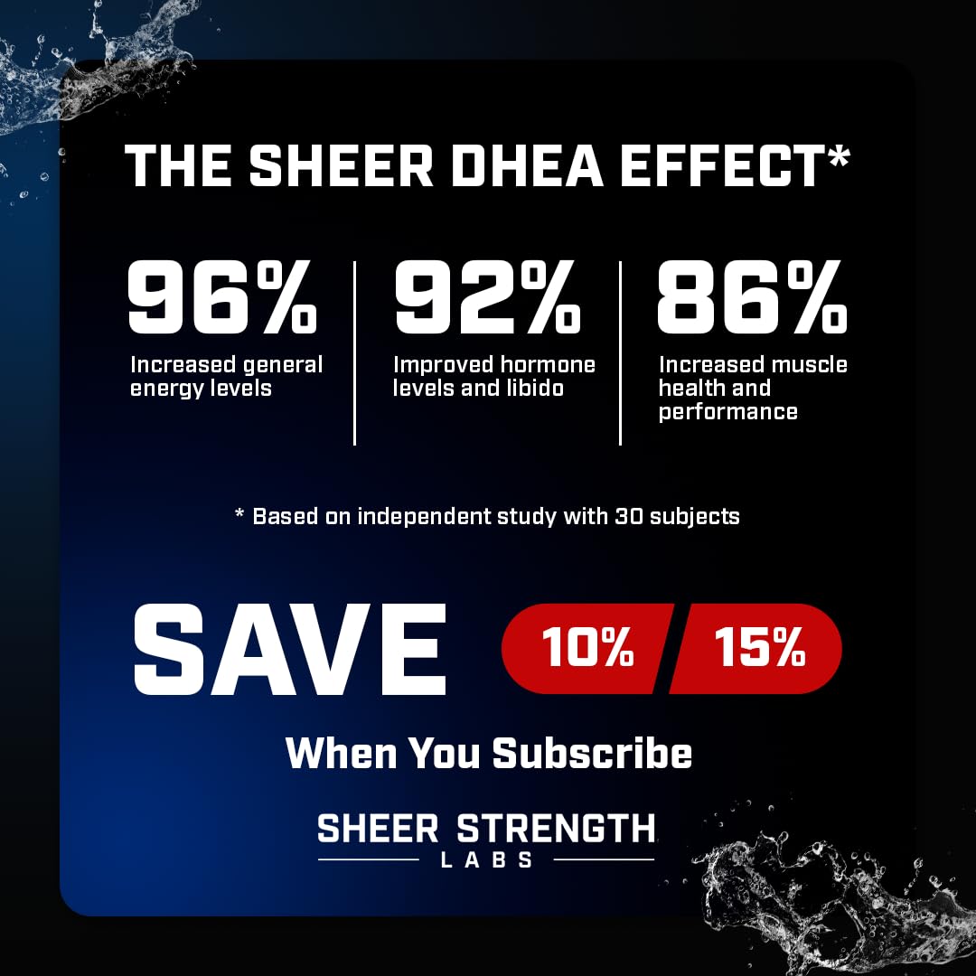 DHEA 100mg for Men | Pure DHEA for Strength & Hormone Balance – USA 60 SV