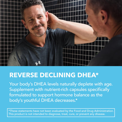 DHEA 50mg Supplement for Hormone Balance - Supports Energy for Men and Women - Dehydroepiandrosterone Capsules for Mood, Aging & Daily Vitality - Non-GMO, Vegan - 60 Capsules, 2-Month Supply