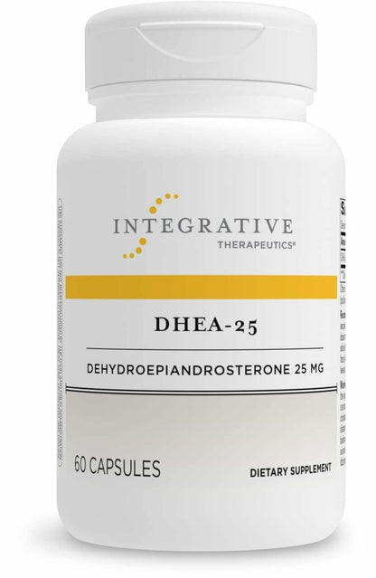 Integrative Therapeutics DHEA-25 - 60 Capsules - Vegan, Gluten-Free & Dairy-Free