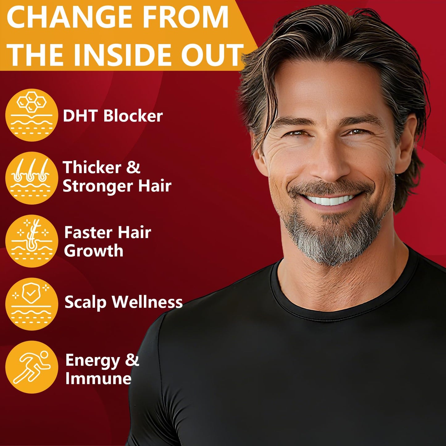 DHT Blocker for Men | Extra Strength Saw Palmetto & Biotin Hair Growth
