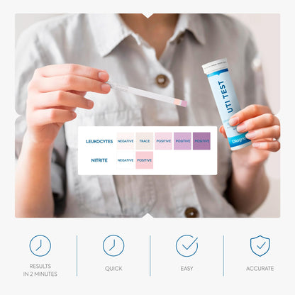 Diagnox Health UTI Test Strips for Women – 25 Count | 2-Minute Results