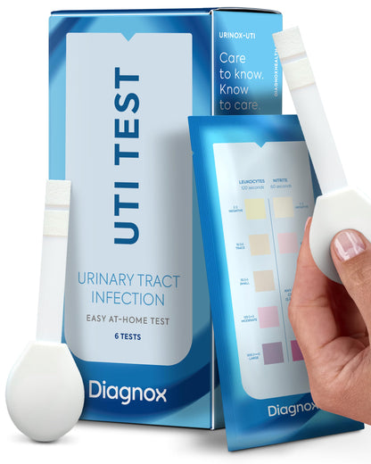 Diagnox UTI Test Strips – FDA-OTC At-Home UTI Test for Women (6 Count) | Clear & Accurate Results