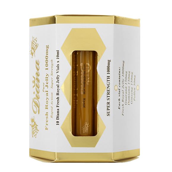 Diana Organic Fresh Royal Jelly 1000mg Vials General Healthcare