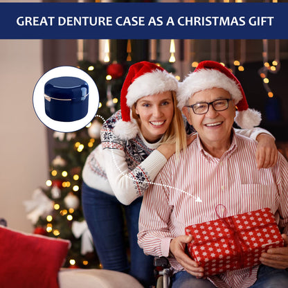 DIDATOOL Denture Cup & Bath Kit – Portable Rinse Basket & Case with Lid