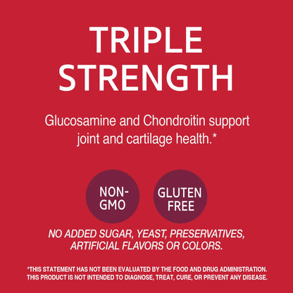 21st Century Glucosamine Chondroitin 750/600mg – Triple Strength Tablets (150 Count)