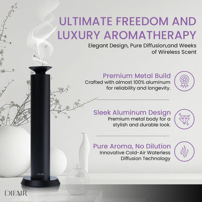 DIFAIR Rechargeable Aroma Diffuser – 10,000 mAh, Hotel Collection for Home & Spa