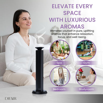 DIFAIR Rechargeable Aroma Diffuser – 10,000 mAh, Hotel Collection for Home & Spa