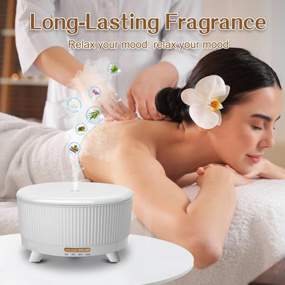 500ml Essential Oil Diffuser for Large Rooms | 7 Colors, 3 Mist Modes, Auto Off