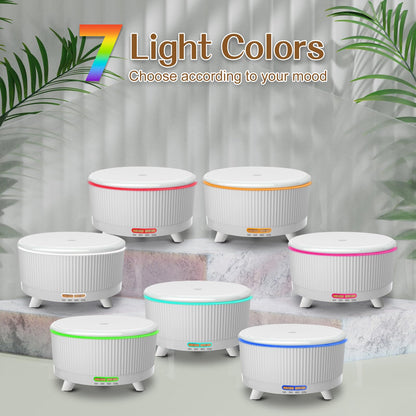 500ml Essential Oil Diffuser for Large Rooms | 7 Colors, 3 Mist Modes, Auto Off