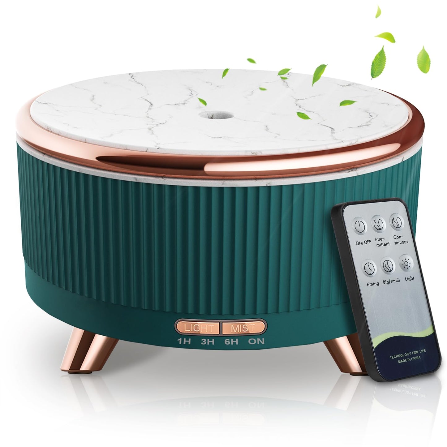 Diffusers for Essential Oils & Humidifiers 500ML – Large Room Aromatherapy Diffuser with 7 Color Lights, 3 Mist Modes & Remote Control