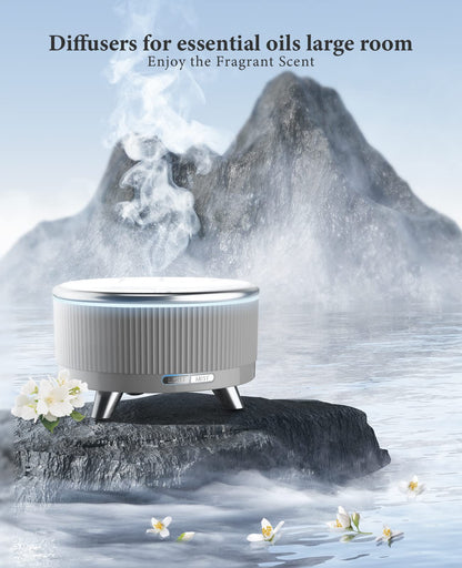 Diffusers for Essential Oils - Large Room 500ml Aromatherapy Diffuser with 7 Color-Changing Lights
