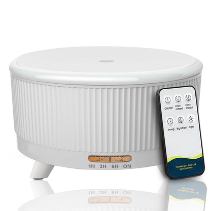 500ml Large Room Essential Oil Diffuser with Remote – Aromatherapy Humidifier, 7 LED Colors, 3 Mist Modes, Auto-Off