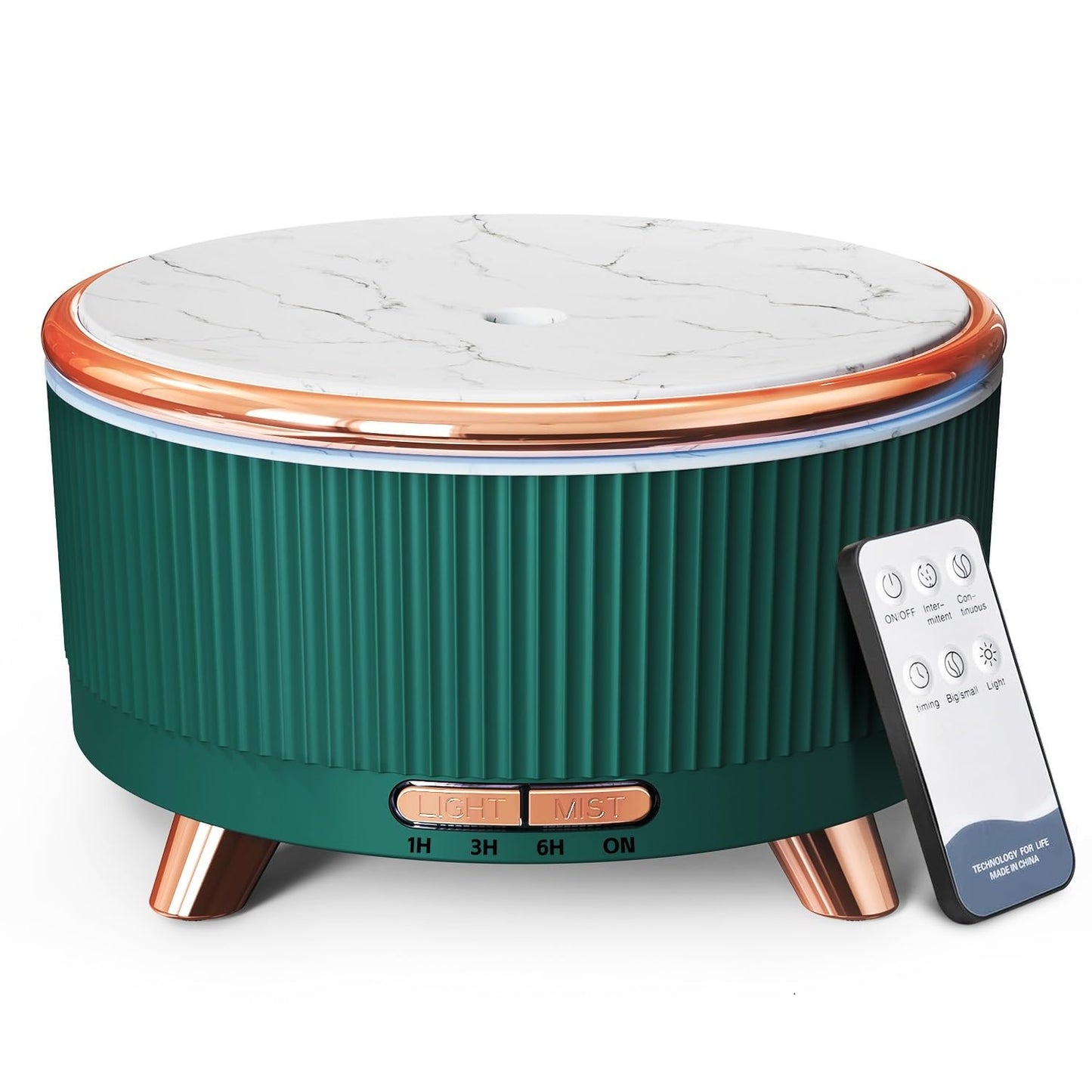 500ML Ultrasonic Essential Oil Diffuser with Remote – 7 Color Night Light & Auto Shut-Off