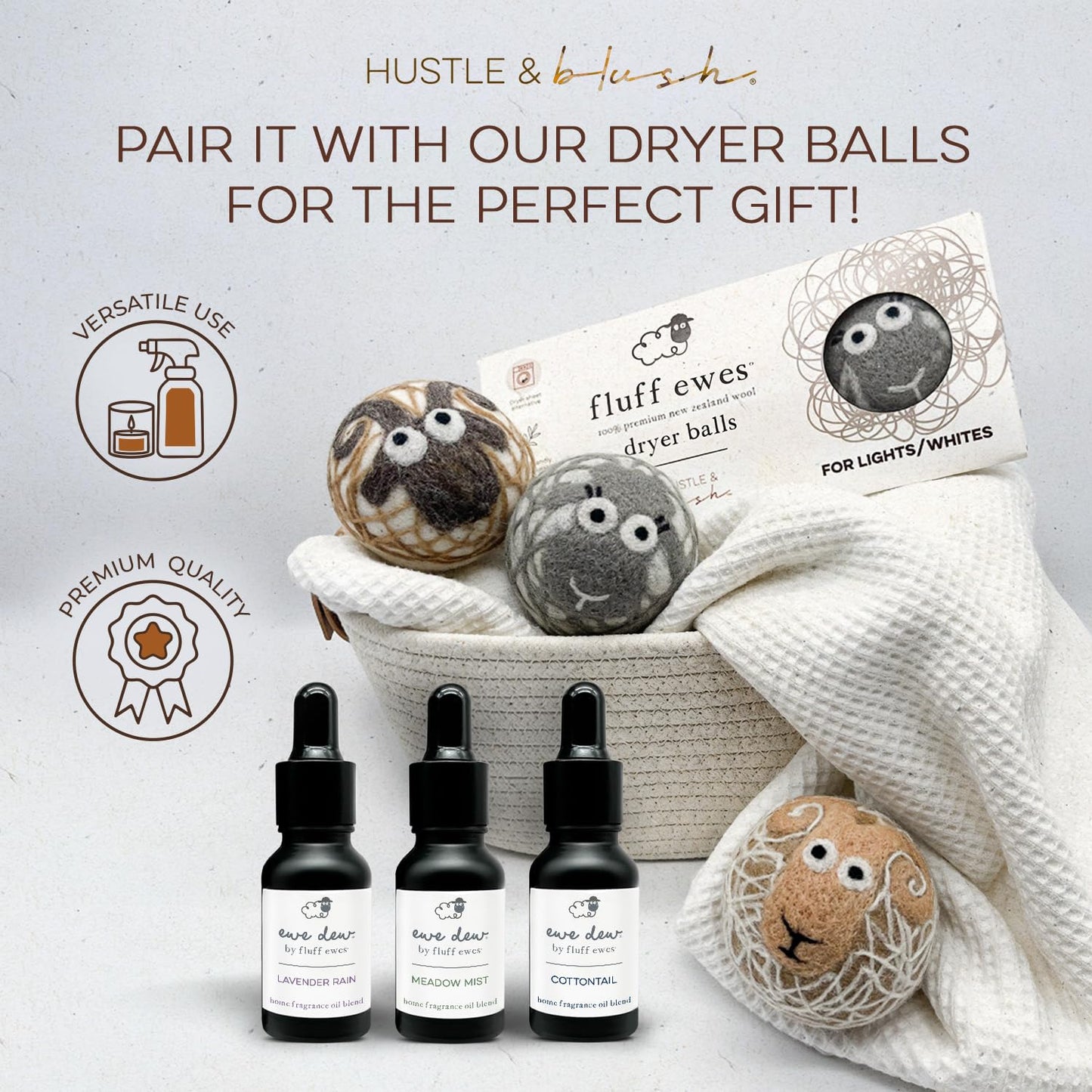 Hustle & Blush Meadow Mist Essential Oil – 15ml for Dryer Balls & Home Fragrance