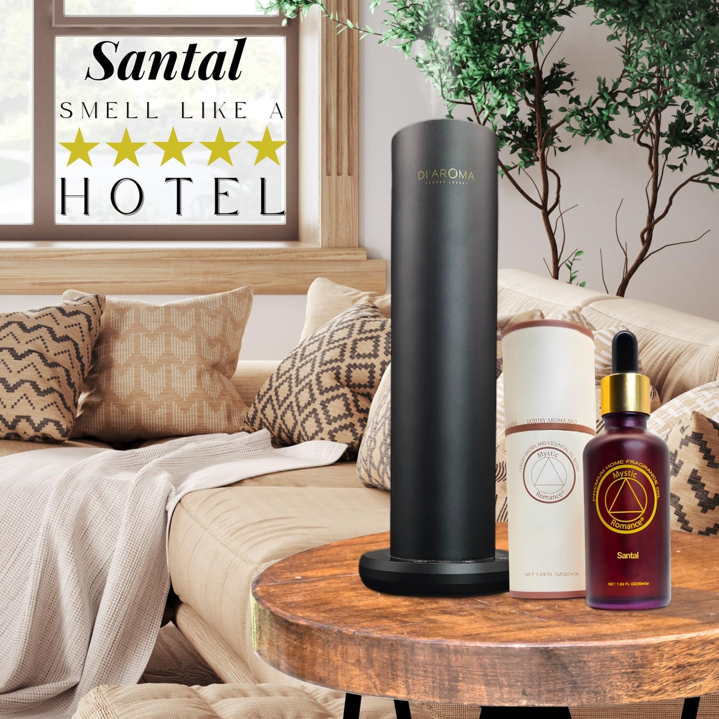 Mystic Romance Santal Premium Home Fragrance Oil (50ml) for Diffusers and Lamps