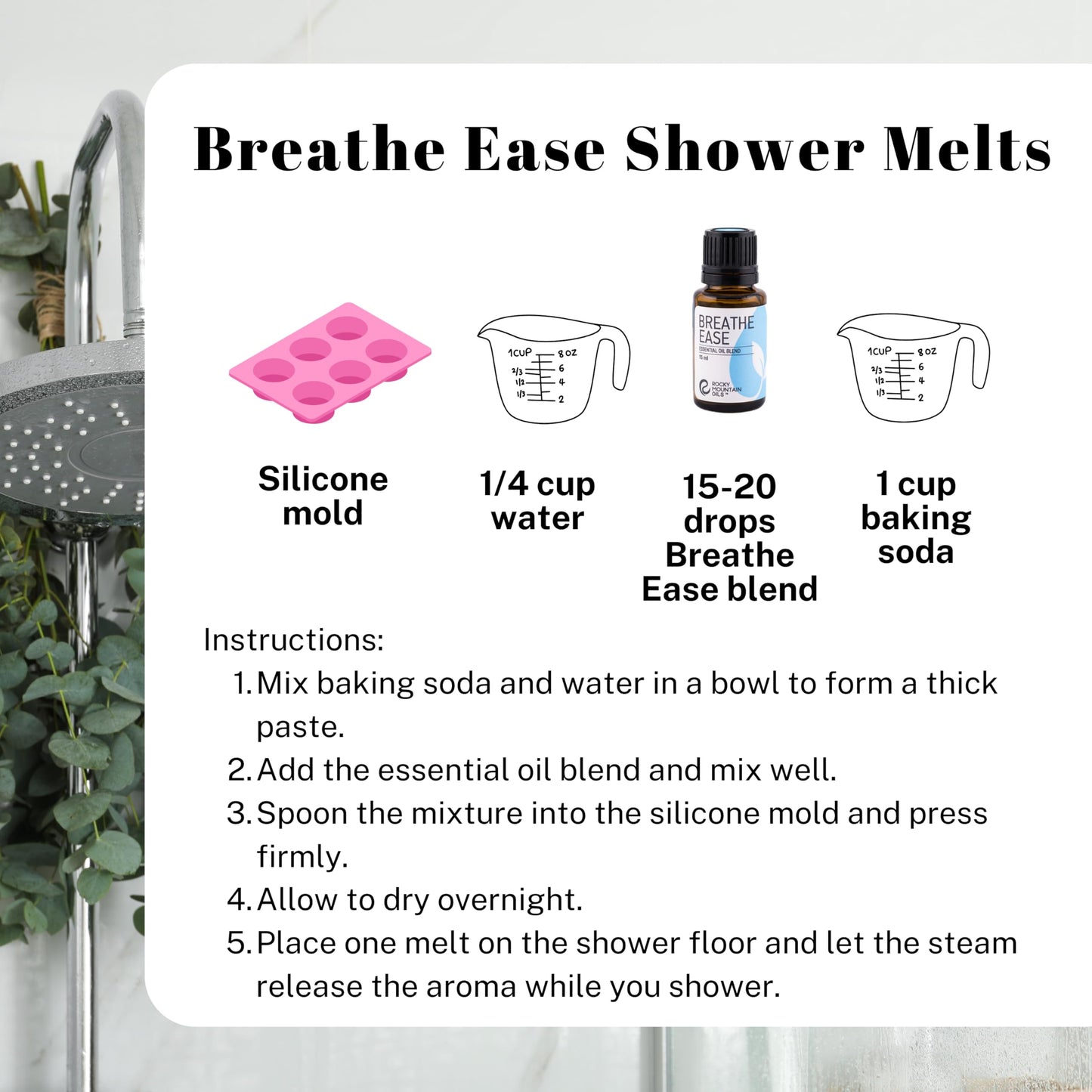 Rocky Mountain Oils Breathe Ease Essential Oil Blend - Diffuser & Topical - 15ml