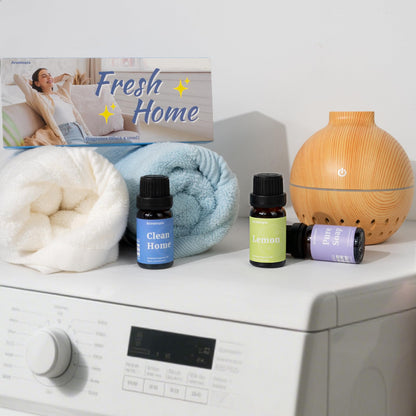 Diffuser Fragrance Oils – Aromtopia Fresh Home Set (6x10ml): Fresh Linen, Lemon