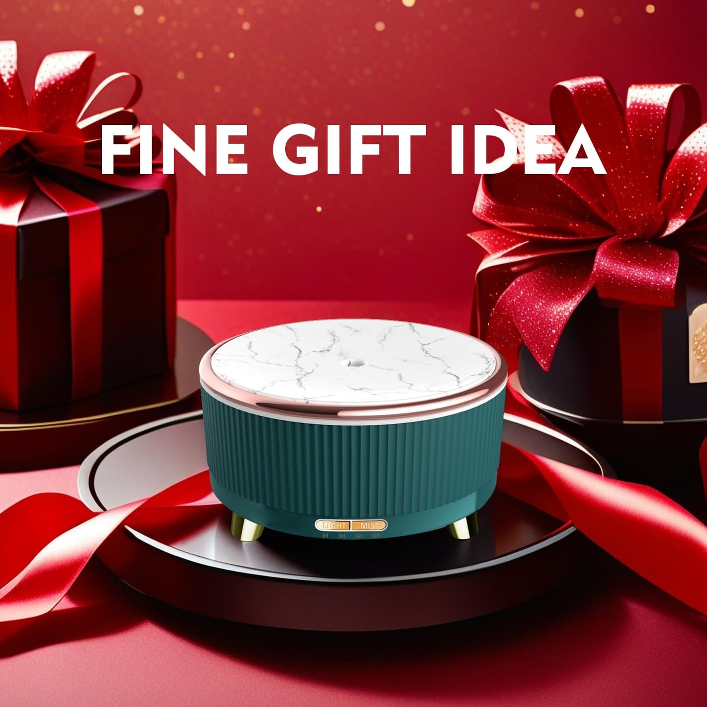 500ML Ultrasonic Essential Oil Diffuser with Remote – 7 Color Night Light & Auto Shut-Off