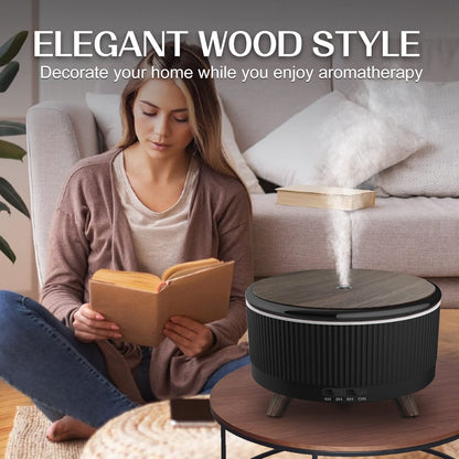 500ML Diffuser for Essential Oils – Large Room Aromatherapy with 7 Color Lights & 3 Mist Modes