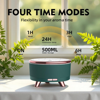 500ML Ultrasonic Essential Oil Diffuser with Remote – 7 Color Night Light & Auto Shut-Off