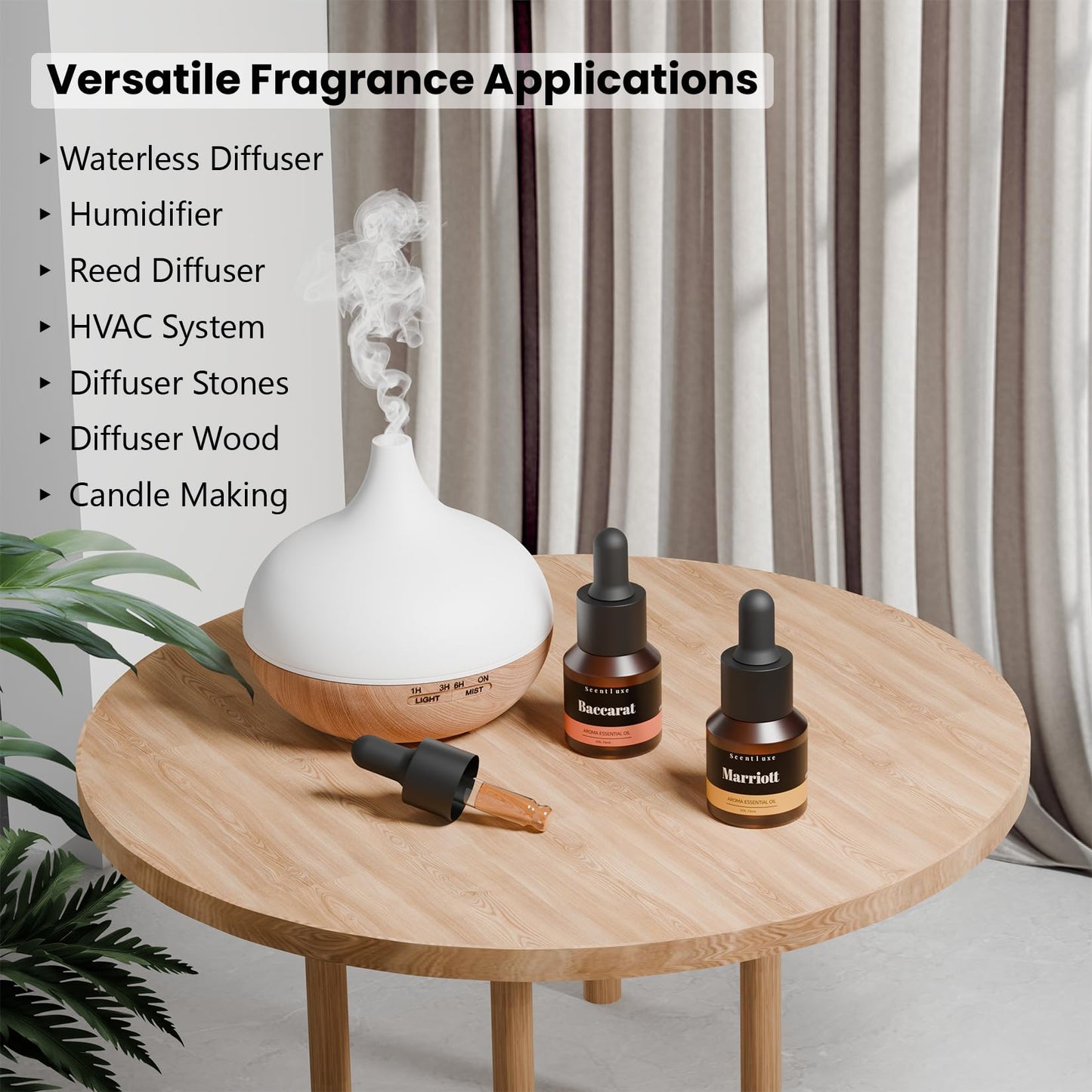 Hotel Diffuser Oil & Fragrance - Baccarat-Inspired 15mL | Luxury Hotel Aromatherapy