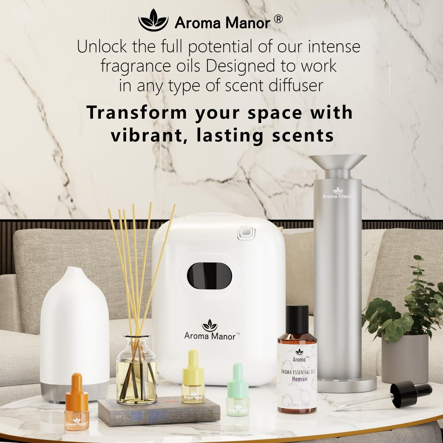Diffuser Oils Scents - Miami Essential Oil Blend 150ML - Luxury Hotel Aroma