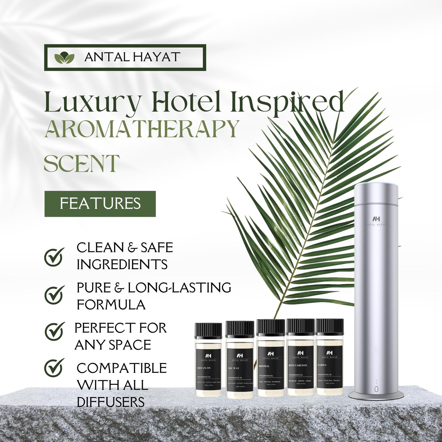 24K Magic Diffuser Oil 50ml – Citrus, Lemongrass & Jasmine | Antal Hayat