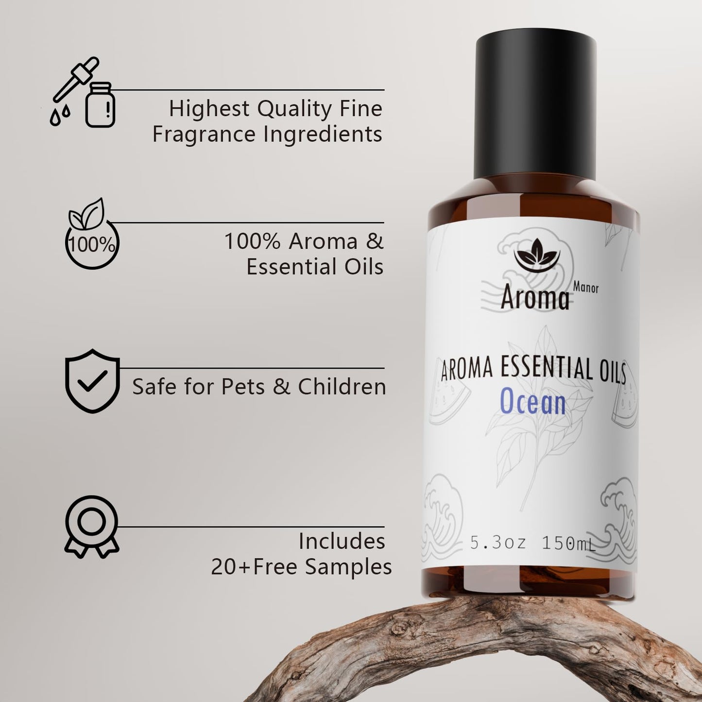 Aroma Diffuser Oil Ocean – Neroli, Watermelon & Amber (5.3 fl oz)
