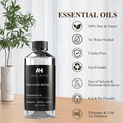 Ritz-Carlton Inspired Diffuser Oil 500ml – Bergamot, Jasmine & Amber