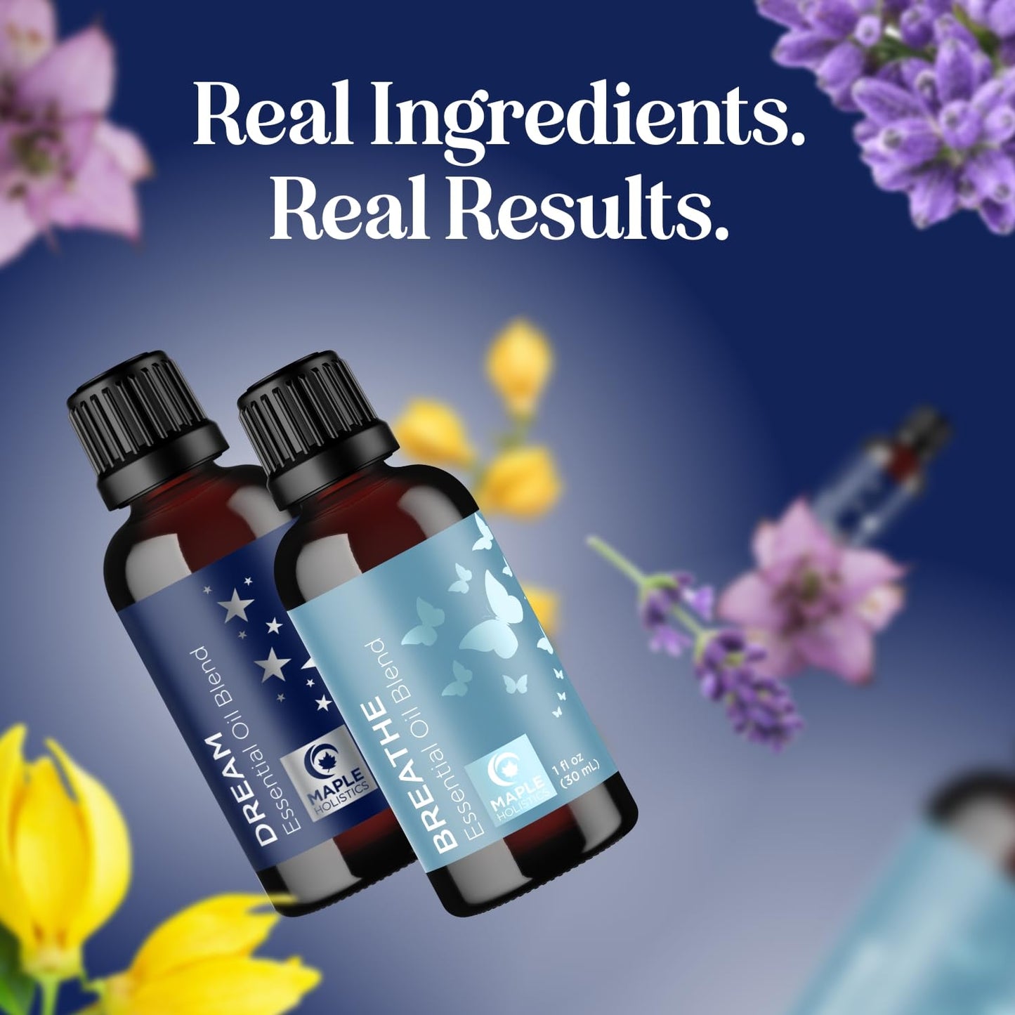 Aromatherapy Essential Oil Blends for Diffusers – Dream & Breathe 1 Fl Oz Each | 100% Pure Must-Have Oils