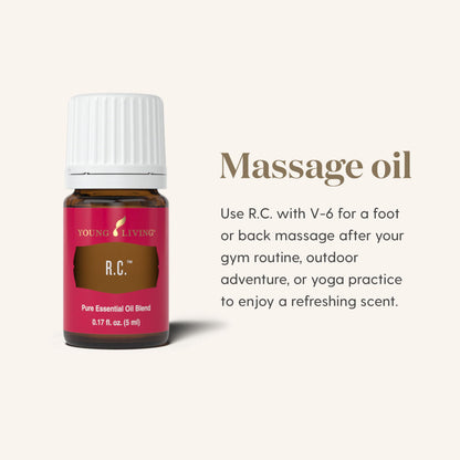 Young Living R.C. Essential Oil Blend – 5ml | 100% Pure, Fresh Aroma for Diffuser & Topical Use