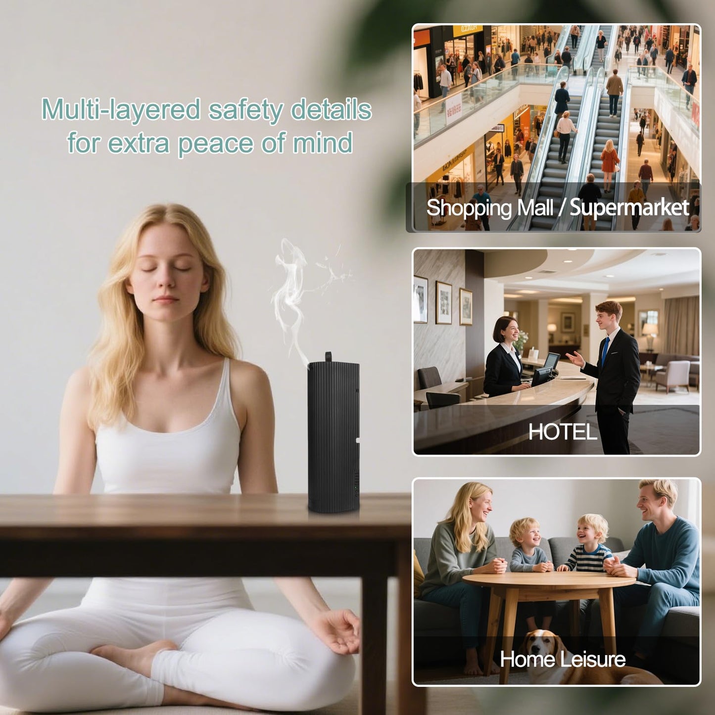 Scent Diffuser Starter Kit - Waterless Aroma Diffuser for 3,200 sq ft Coverage | App-Controlled