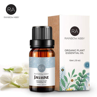RAINBOW ABBY Jasmine Essential Oil – 100% Pure Organic Jasmine Oil for Diffuser, Skincare & Sleep (10ML)