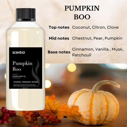 Pumpkin Boo Essential Oil – 500ml Fall Fragrance for Diffusers & Candles
