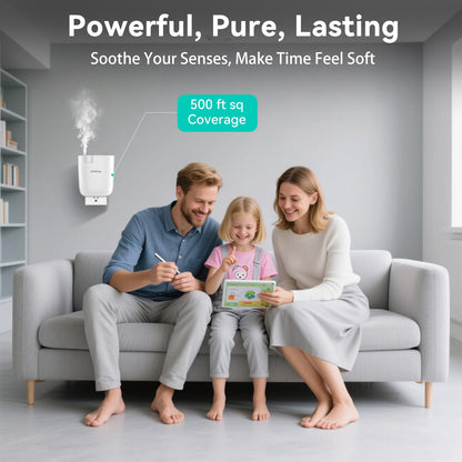 Plug in Diffuser – Waterless, 500 Sqft Coverage, Smart App Control, White