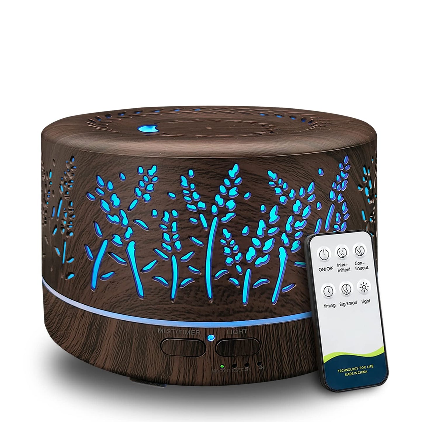 Essential Oils Diffuser Large Room 600ml – 7 Color Lights & Remote