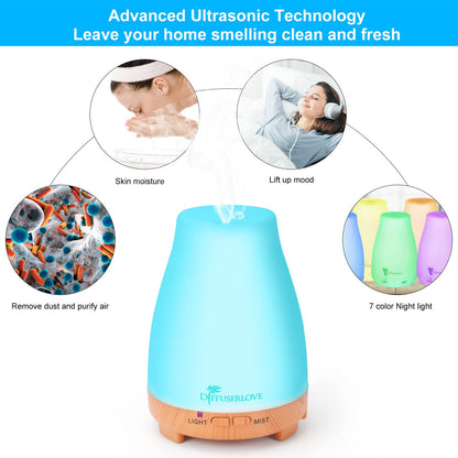 Diffuserlove 200ML Remote Diffuser – BPA-Free Aromatherapy (Yellow Base)